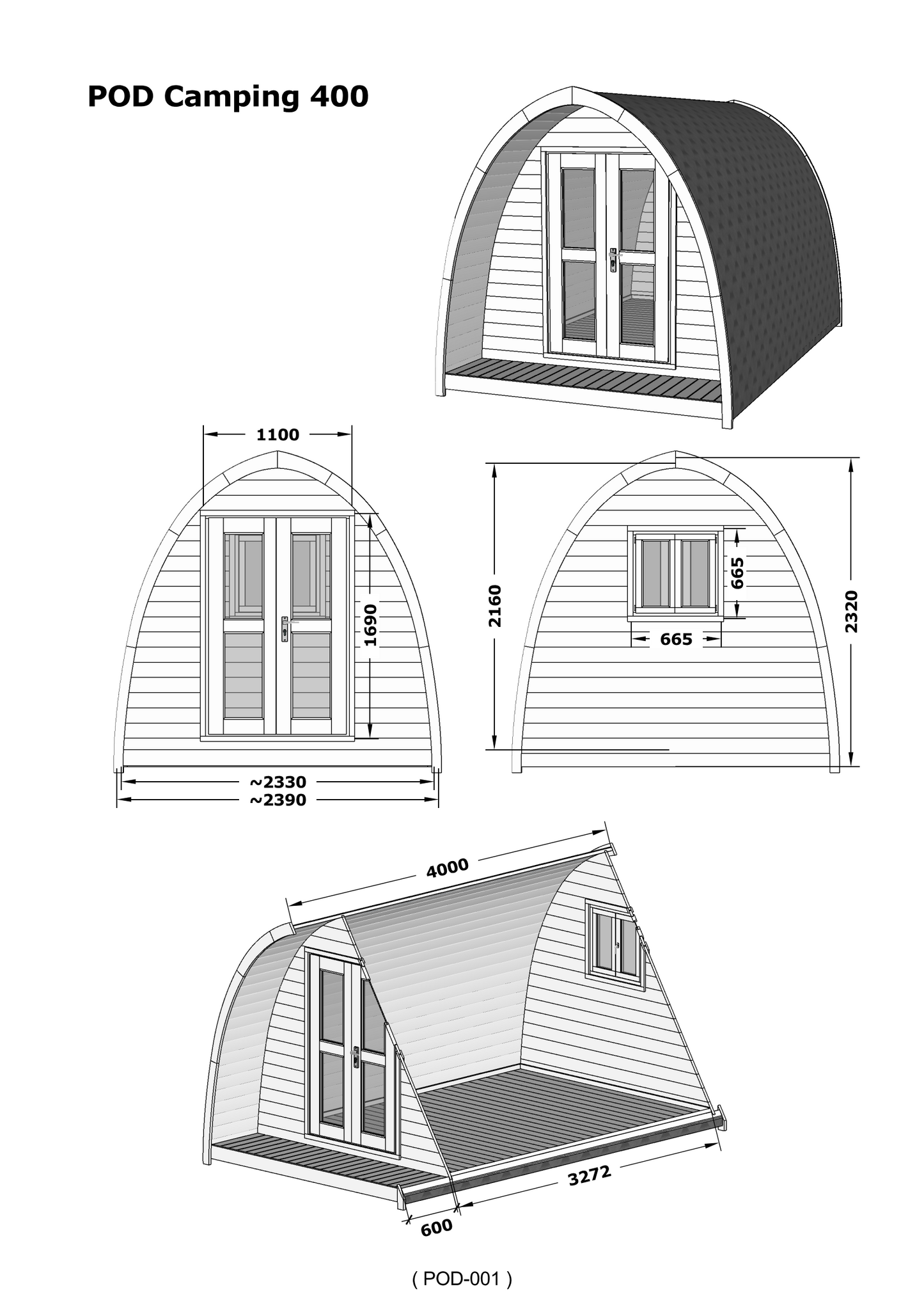 Glamping Pod 400