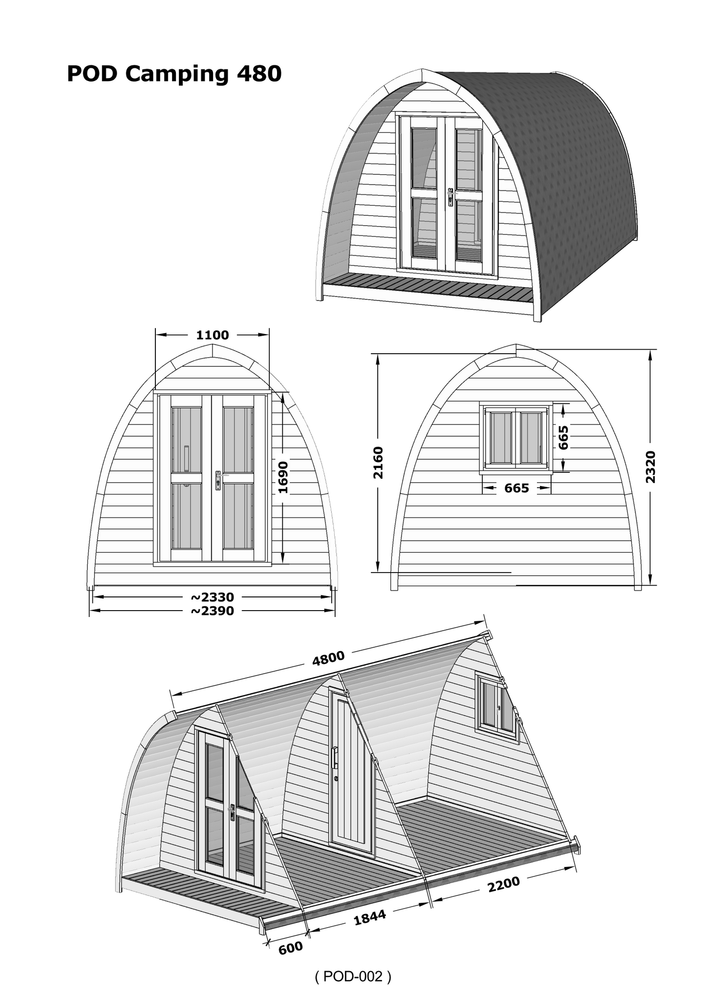Glamping Pod 480