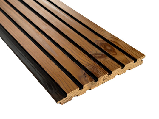 Painel SOLA 17x90mm (Pinho Termomodificado) - Pacote de 6 peças - Nordicasas