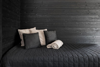 Painel STRUKTUURI 15x176mm (Abeto - Preto) - Pacote de 5 peças - Nordicasas